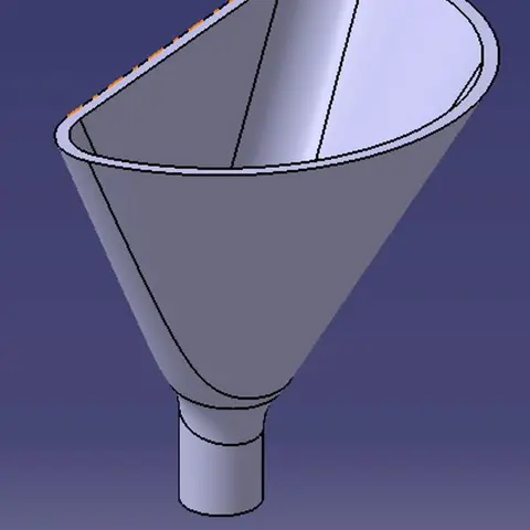 Medio embudo — modelo STL para imprimir en 3D