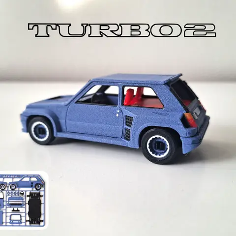 Renault R5 Turbo 2 — modelo STL para imprimir en 3D