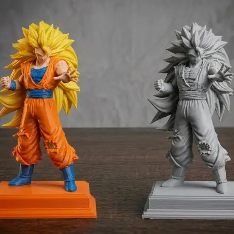 Goku SSJ3 — modelo STL para imprimir en 3D