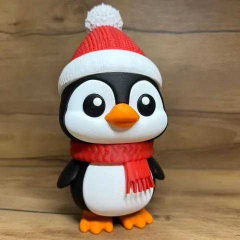 Pinguino Navidad — modelo STL para imprimir en 3D