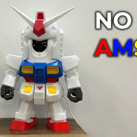 Robot Gundam para Cámara de Seguridad — modelo STL para imprimir en 3D